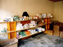 ルワンダの医薬品倉庫